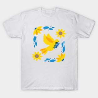 Support Ukraine Floral Look T-Shirt